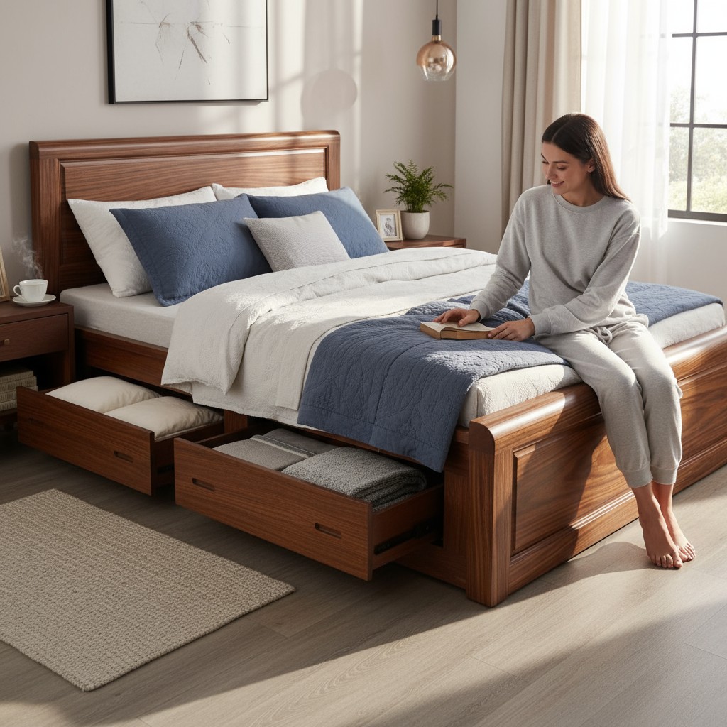 Mẫu giường ngủ bọc nệm đẹp giá rẻ tại quận 1