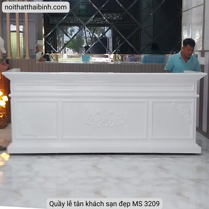 Quầy lễ tân khách sạn đẹp MS 3209 1 Quầy lễ tân khách sạn đẹp MS 3209