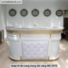 Quầy lễ tân sang trọng dát vàng MS 2978