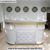 Quầy lễ tân sang trọng dát vàng MS 2978 - Hình ảnh 4
