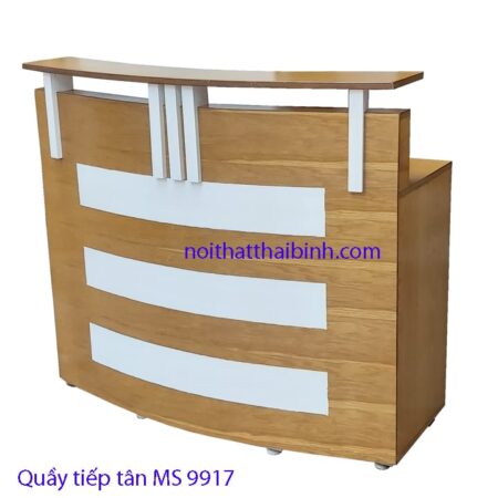 Quầy tiếp tân sồi MS 9917 Giá bán = 4.200.000 đ