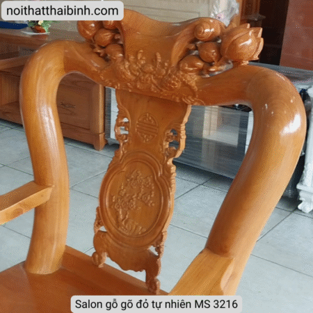 Salon gỗ gõ đỏ tự nhiên MS 3216