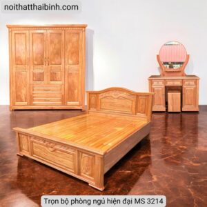 Trọn bộ phòng ngủ gỗ đinh hương MS 3214