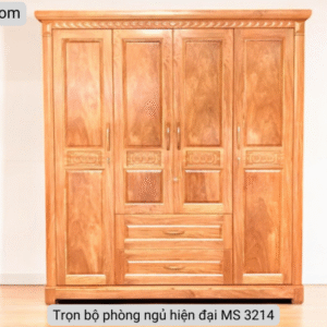 Trọn bộ phòng ngủ gỗ đinh hương MS 3214 9 Tron bo phong ngu hien dai MS 3214 5