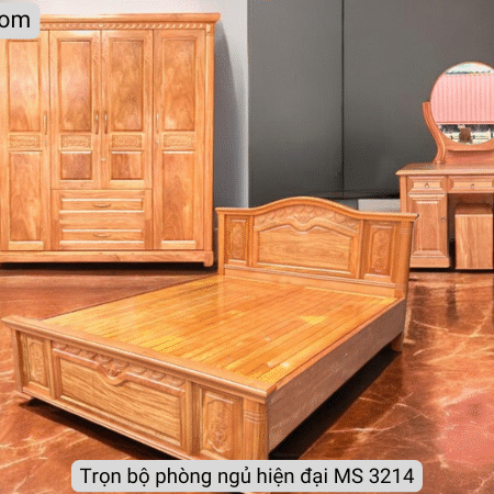 Trọn bộ phòng ngủ gỗ đinh hương MS 3214