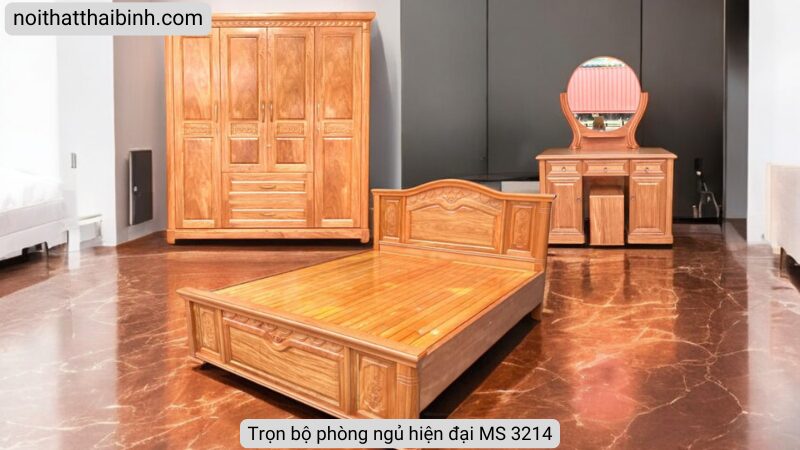 Trọn bộ phòng ngủ gỗ đinh hương MS 3214 6 Trọn bộ phòng ngủ gỗ đinh hương MS 3214 - Ảnh 6