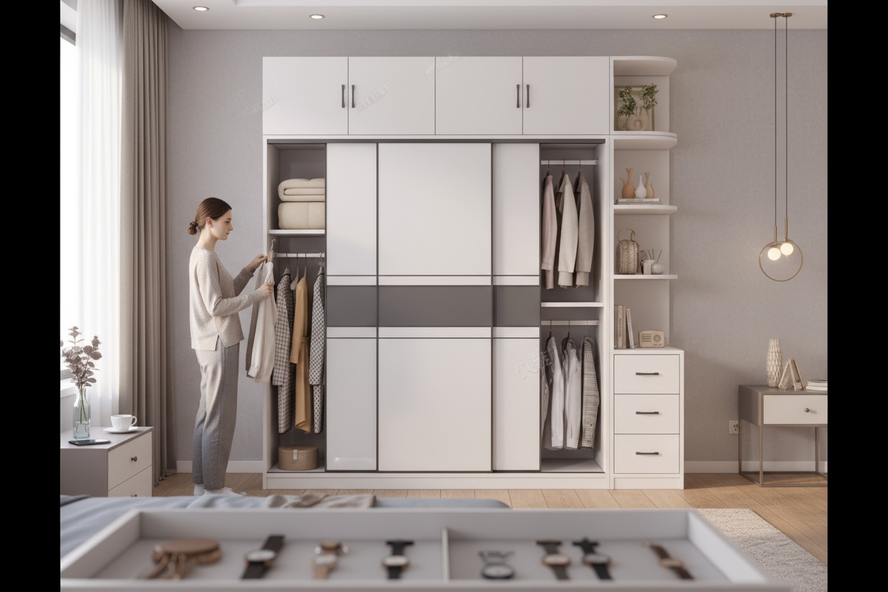 Tủ Quần Áo Cánh Lùa 3 Cánh Cao Cấp