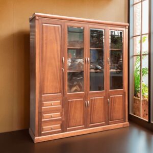 Tủ tài liệu gỗ xoan đào tự nhiên MS 3192