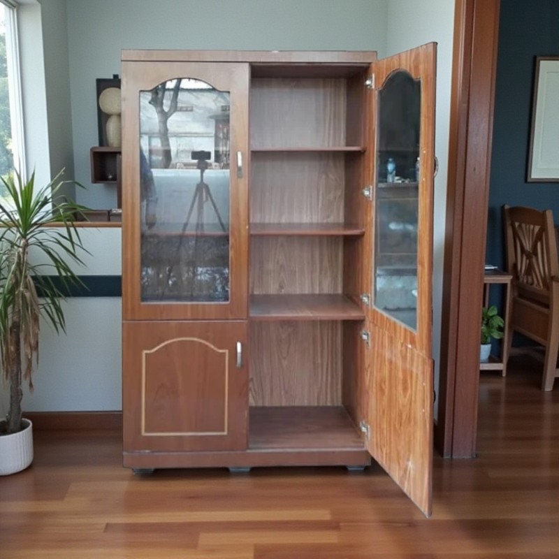 Tủ đựng tài liệu MS 9803 gỗ MDF xoan đào