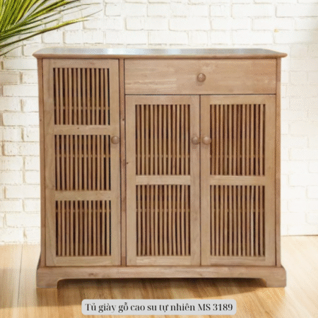 Tủ giày gỗ cao su tự nhiên MS 3189