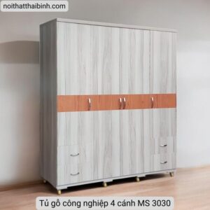 Tủ gỗ công nghiệp 4 cánh MS 3030