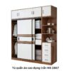 Tủ quần áo cao đụng trần MS 2867