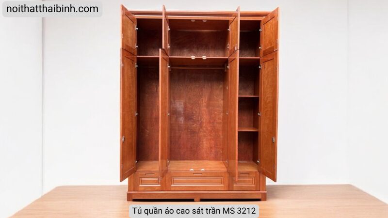 Tủ quần áo cao sát trần MS 3212 3 Tủ quần áo cao sát trần MS 3212 - Ảnh 3