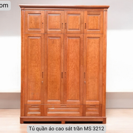 Tủ quần áo cao sát trần MS 3212