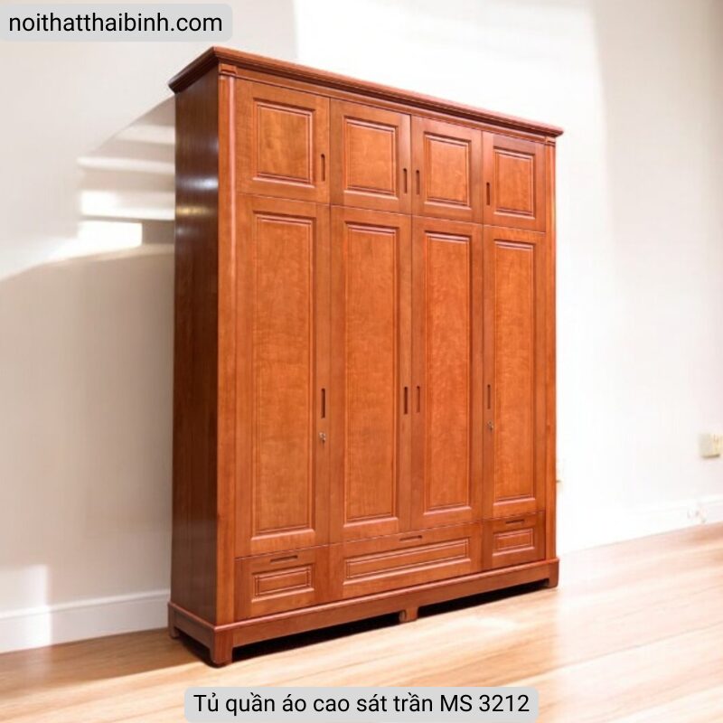 Tủ quần áo cao sát trần MS 3212 1 Tủ quần áo cao sát trần MS 3212