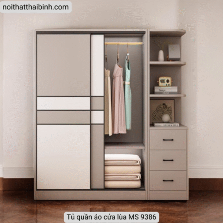 Tủ áo cửa lùa cao cấp MS 9386