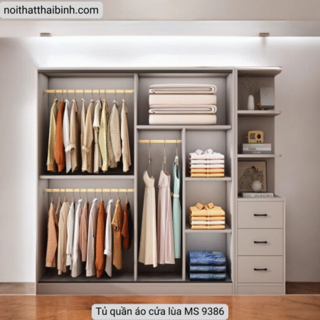 Tủ áo cửa lùa cao cấp MS 9386