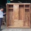 Tủ quần áo gỗ 4 cánh MS 3171 - Hình ảnh 4