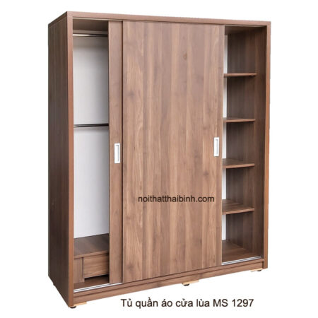 Tủ quần áo 2 cánh lùa MS 1297 Giá bán = 7.000.000đ giảm còn = 6.000.000đ