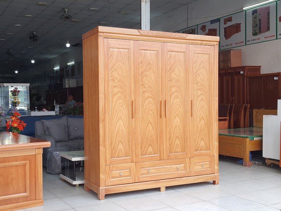 Tủ quần áo hiện đại kết hợp bàn trang điểm