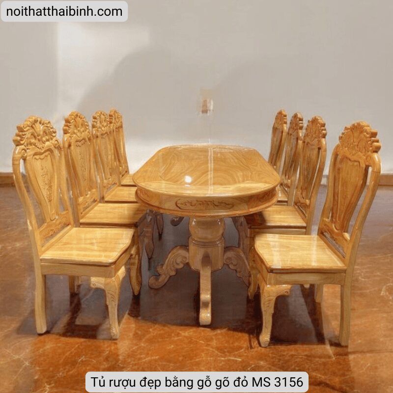Bộ bàn ăn 8 ghế MS 3084 3 Bộ bàn ăn 8 ghế MS 3084 - Ảnh 3