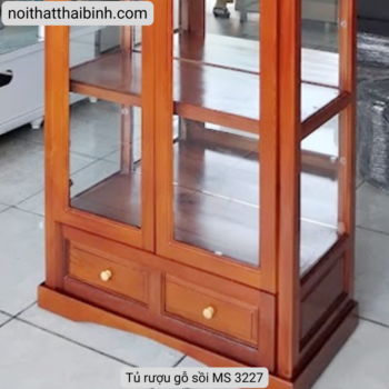 Tủ rượu gỗ sồi MS 3227 11 Tủ rượu gỗ sồi MS 3227