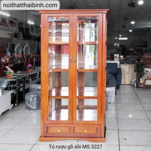 Tủ rượu gỗ sồi MS 3227 13 Tủ rượu gỗ sồi MS 3227