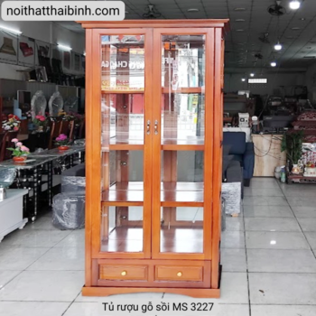 Tủ rượu gỗ sồi MS 3227 13 Tủ rượu gỗ sồi MS 3227