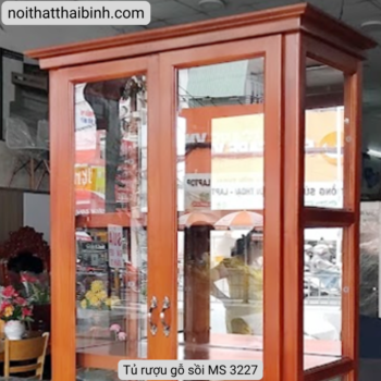 Tủ rượu gỗ sồi MS 3227 10 Tủ rượu gỗ sồi MS 3227
