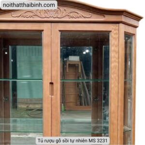 Tủ rượu gỗ sồi tự nhiên cao cấp MS 3231 8 Tủ rượu gỗ sồi tự nhiên cao cấp MS 3231