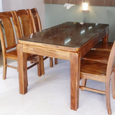 Bàn ăn 6 ghế gỗ hương xám MS 2952