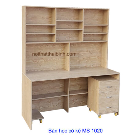 Bàn học cho bé 40 Bàn học có kệ sách trẻ em MS 1020 Giá bán = 3.900.000 đ