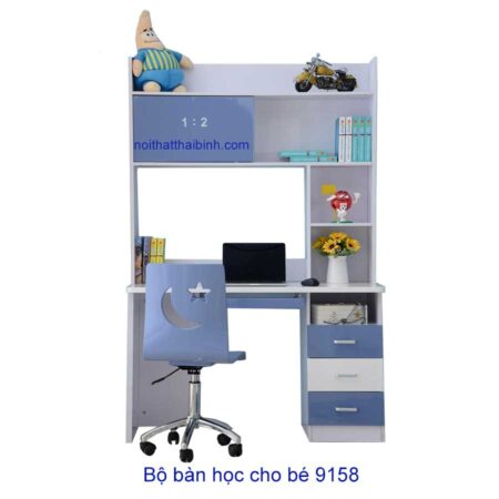 Bộ bàn học cho bé có ghế xoay MS 9158 Giá bán = 3.500.000 đ