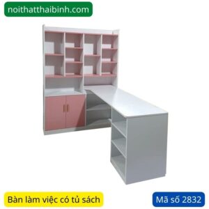 Bàn làm việc liền tủ sách MS 2832