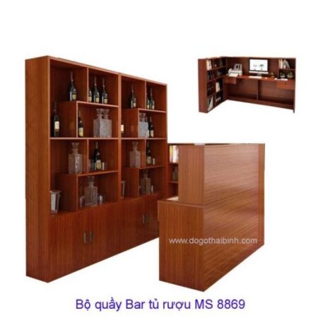 Quầy tính tiền  MS 8869 Size : trọn bộ 1m6 Giá: 16.000.000