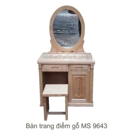 Bàn trang điểm gỗ sồi đẹp MS 9643 Giá 0m8 = 3.800.000