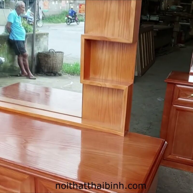 Bàn trang điểm gỗ xoan đào 1m MS 2905 - Ảnh 4