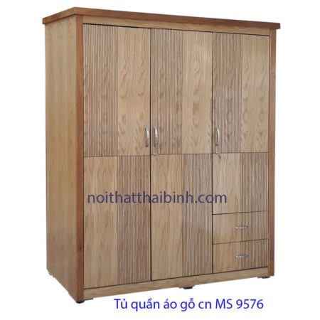 Tủ quần áo gỗ công nghiệp sồi MS 9576 Giá 1m6 = 6.000.000