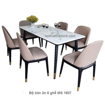 Bộ bàn ăn ghế hiện đại 6 ghế MS 1607