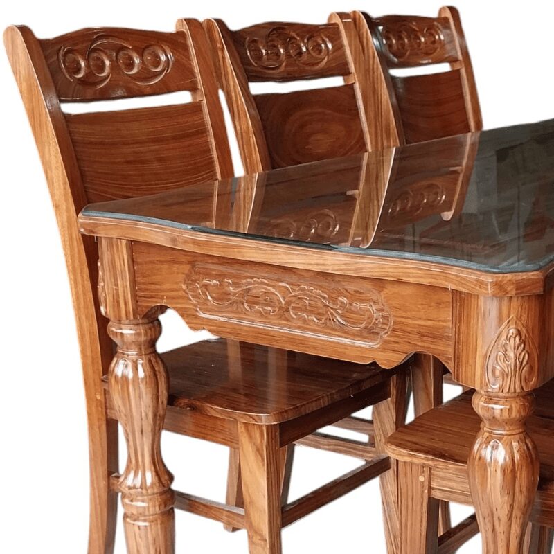 Bộ bàn ghế ăn gỗ hương xám tự nhiên MS 3205 4 Bộ bàn ghế ăn gỗ hương xám tự nhiên MS 3205 - Ảnh 4