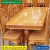 Bộ bàn ăn gỗ gõ đỏ 8 ghế MS 2698 - Hình ảnh 3