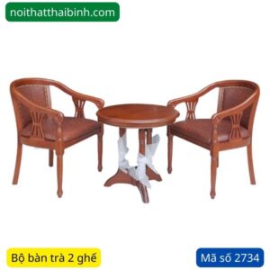 Bộ bàn trà 2 ghế đẹp MS 2734