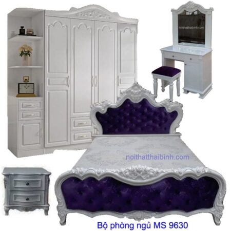 Bộ nội thất phòng ngủ đẹp MS 9630 Giá bộ = 34.200.000
