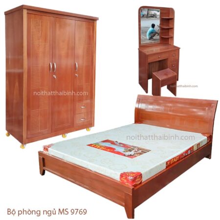 Bộ nội thất phòng ngủ giá rẻ MS 9769 Giá bộ = 11.800.000