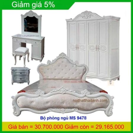 Bộ phòng ngủ đẹp hiện đại MS 9478 Giá bộ = 30.700.000 giảm 5% còn = 29.165.000
