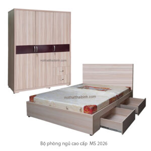 Bộ giường tủ phòng ngủ cao cấp MS 2026