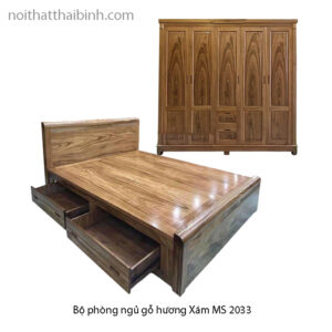 Bộ phòng ngủ gỗ Hương Xám MS 2033