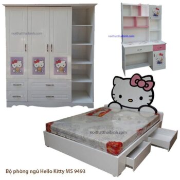 Bộ phòng ngủ Hello Kitty MS 9493 Giá bộ = 16.600.000