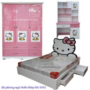 Bộ phòng ngủ Hello Kitty MS 9765 Giá bộ = 16.600.000