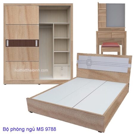 Bộ phòng ngủ hiện đại MS 9788 Giá bộ = 14.800.000